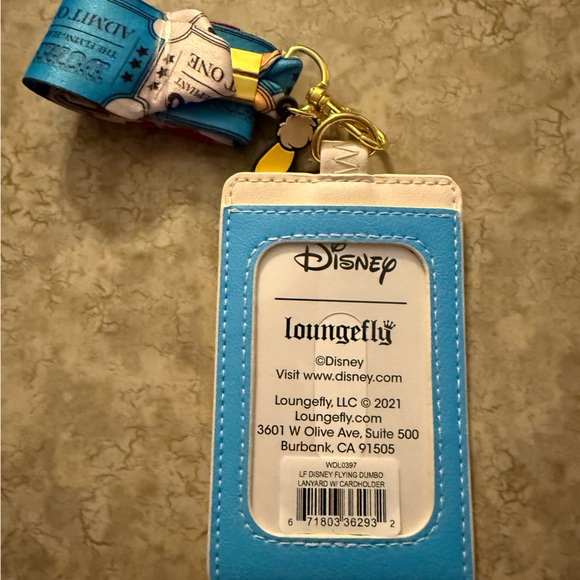 NEW! Loungefly Blue and White Disney ID Holder - Picture 3 of 3